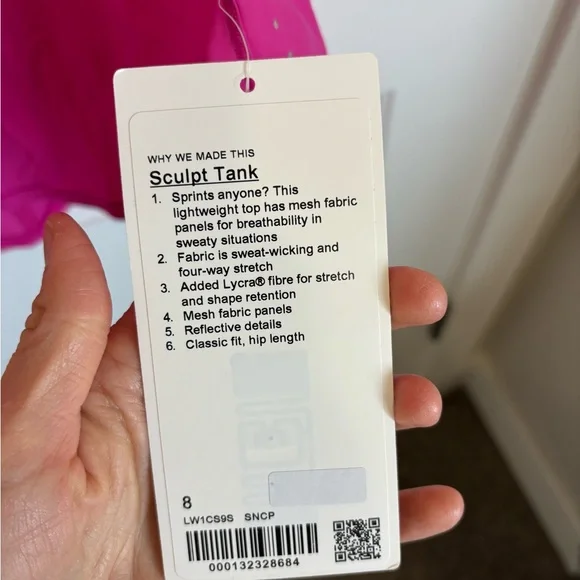 lululemon athletica Pink sculpture tank top - Picture 4 of 5